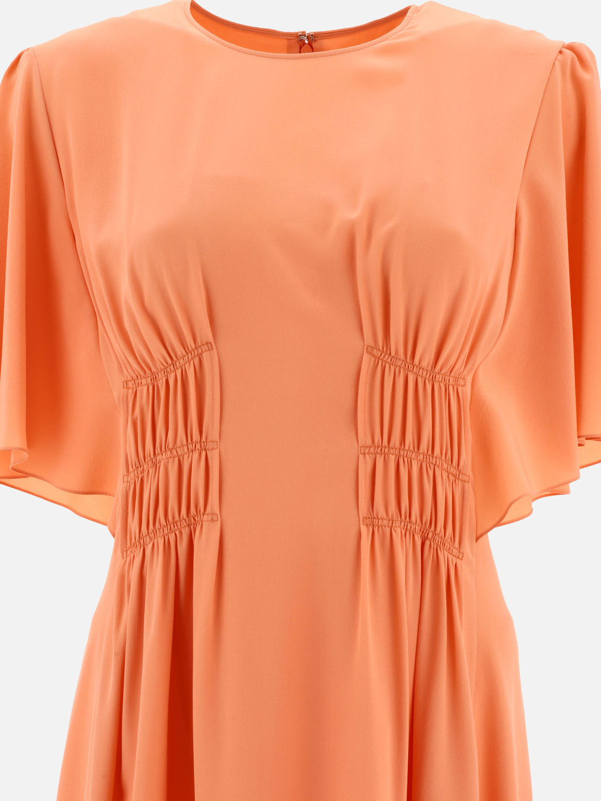 Chloé Draped midi dress Orange - VIETTI