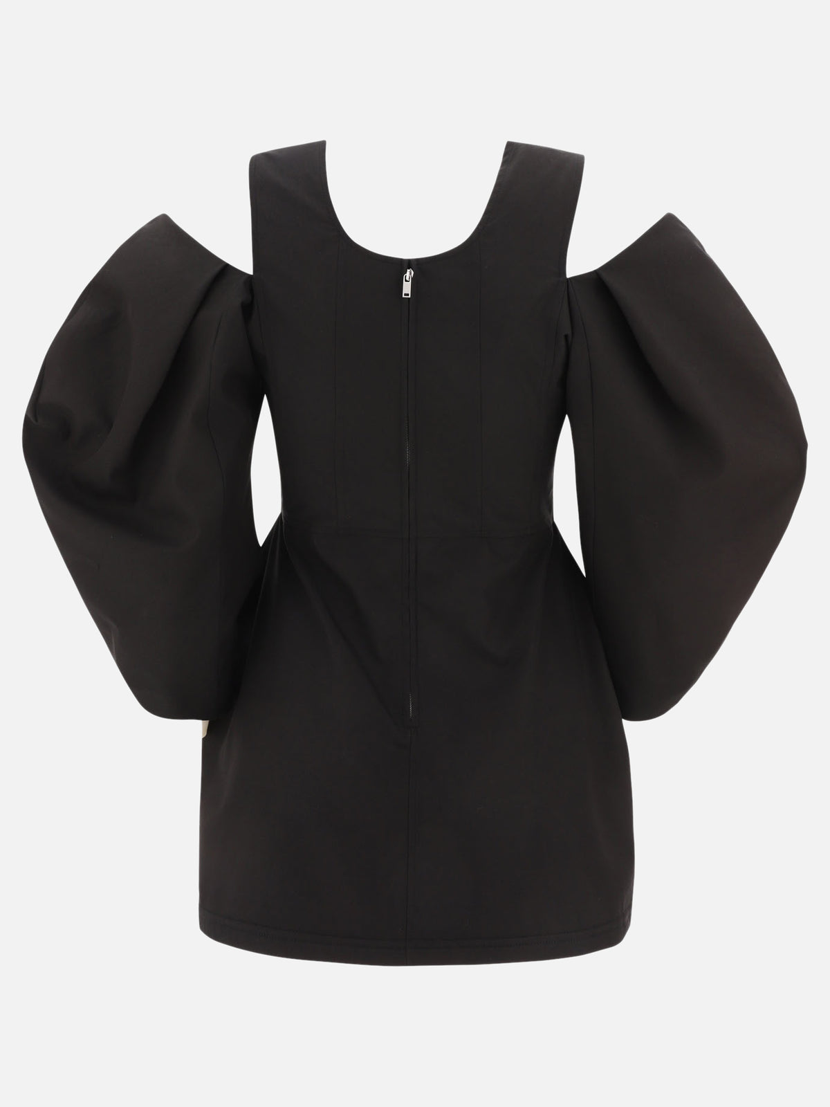 Jil Sander Cotton cut-out top Black