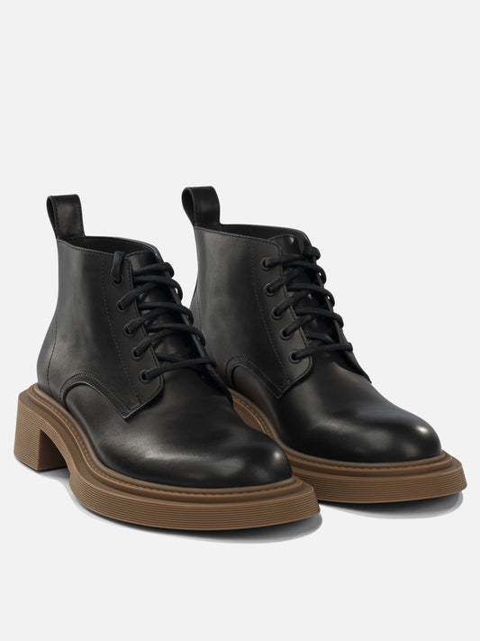 Stivaletti stringati 100% calf leather - 100% rubber  Nero - Loewe Uomo | PDP | VIETTI Online Store | 2
