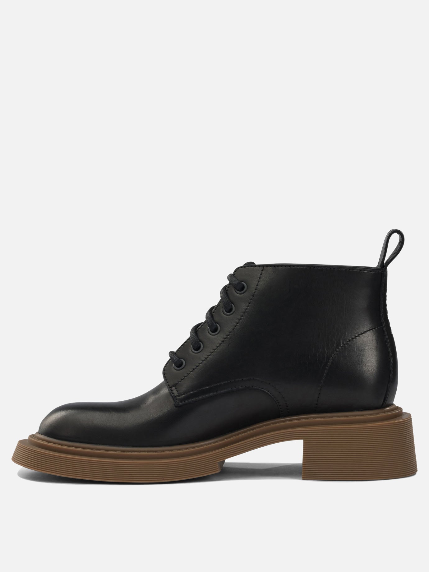 Stivaletti stringati 100% calf leather - 100% rubber  Nero - Loewe Uomo | PDP | VIETTI Online Store | thumbnail_3