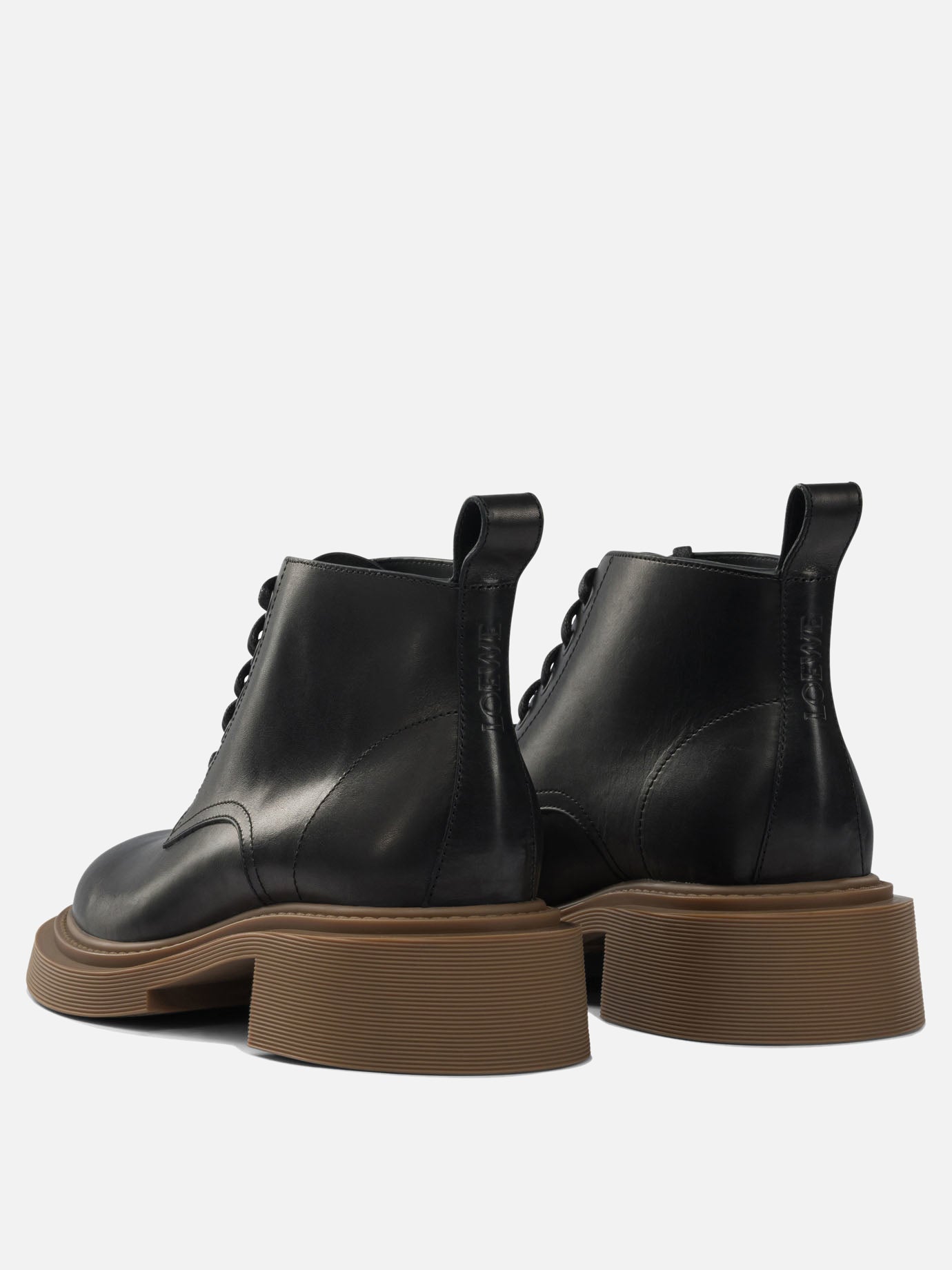 Stivaletti stringati 100% calf leather - 100% rubber  Nero - Loewe Uomo | PDP | VIETTI Online Store | Zoom-Modal_4
