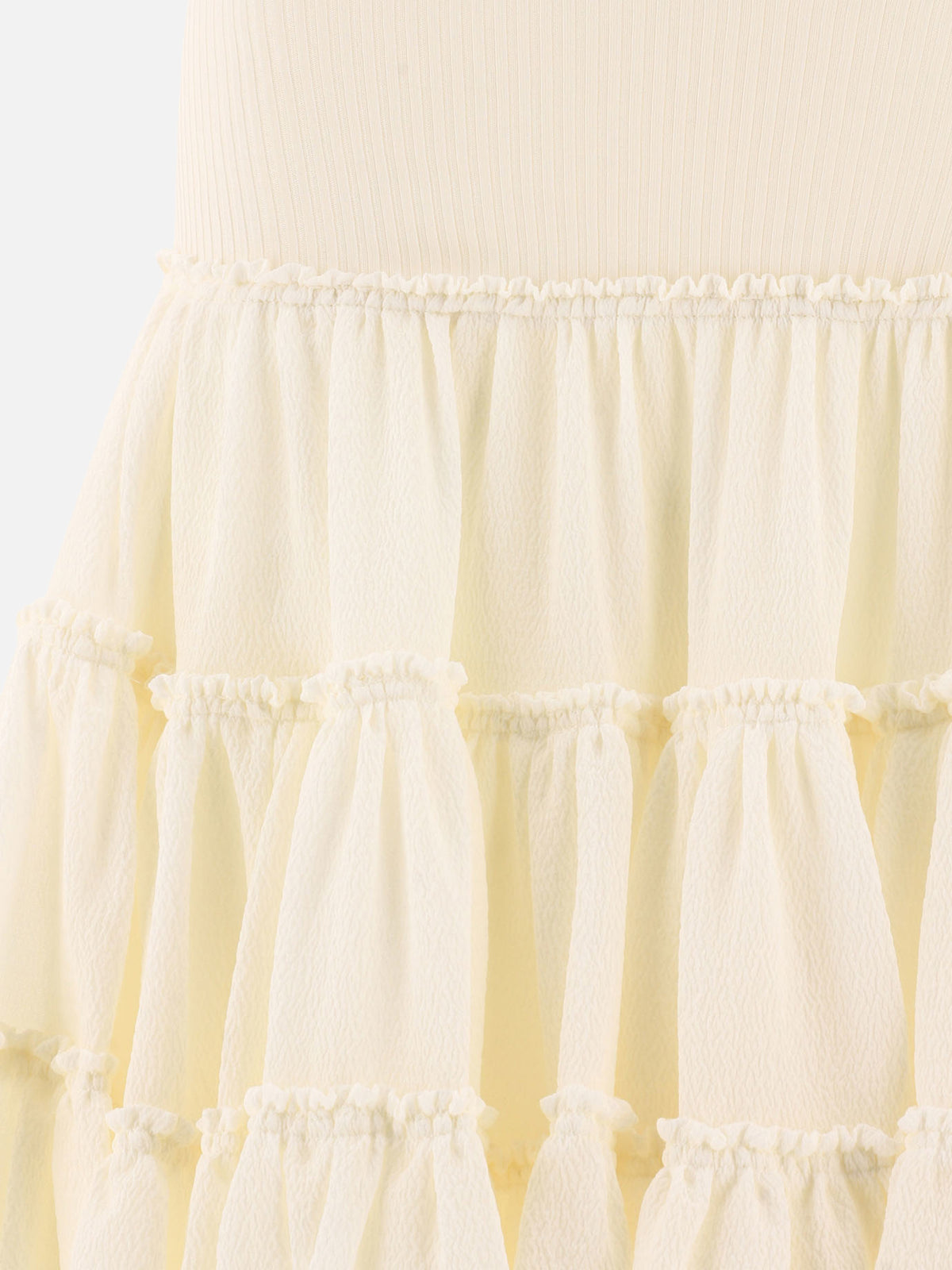 Loewe Ruffled skirt White - VIETTI