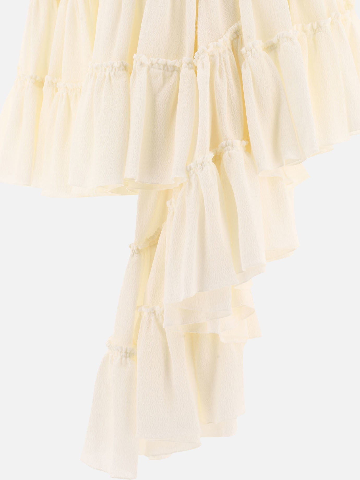 Loewe Ruffled skirt White - Women | VIETTI Online Store