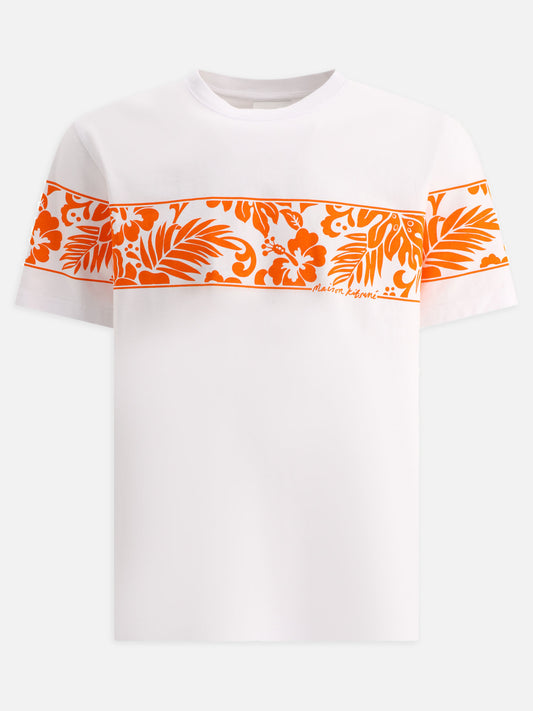 Crewneck t-shirts Floral  White - Maison Kitsuné Men | VIETTI Online Store 
