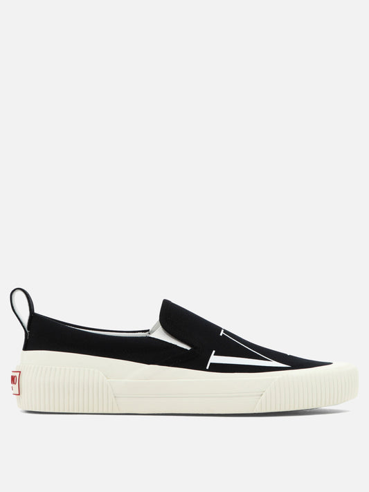 Low top sneakers 100% cotone - 100% gomma  Black - Valentino Garavani Men | PLP | VIETTI Online Store 
