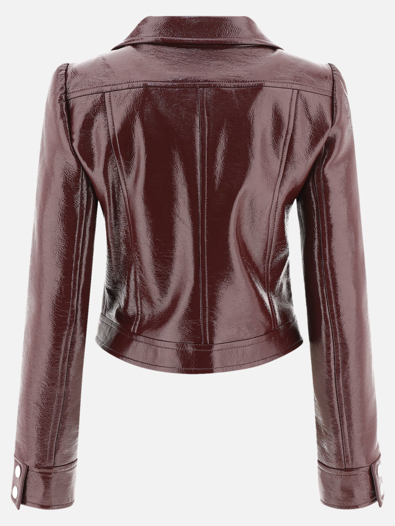 Giacche in pelle Solid colour  Bordeaux - Courrèges Donna | PDP | VIETTI Online Store | Zoom-Modal_2
