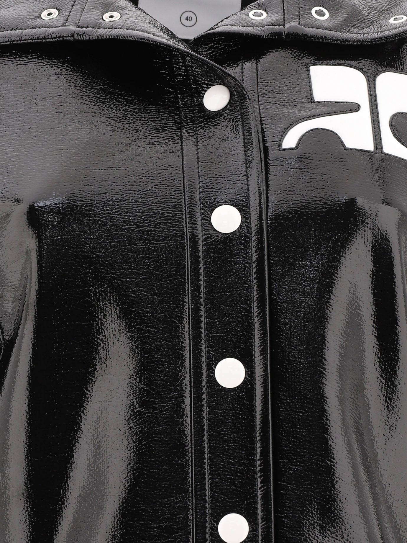 Leather jackets Solid colour  Black - Courrèges Women | PDP | VIETTI Online Store | thumbnail_3