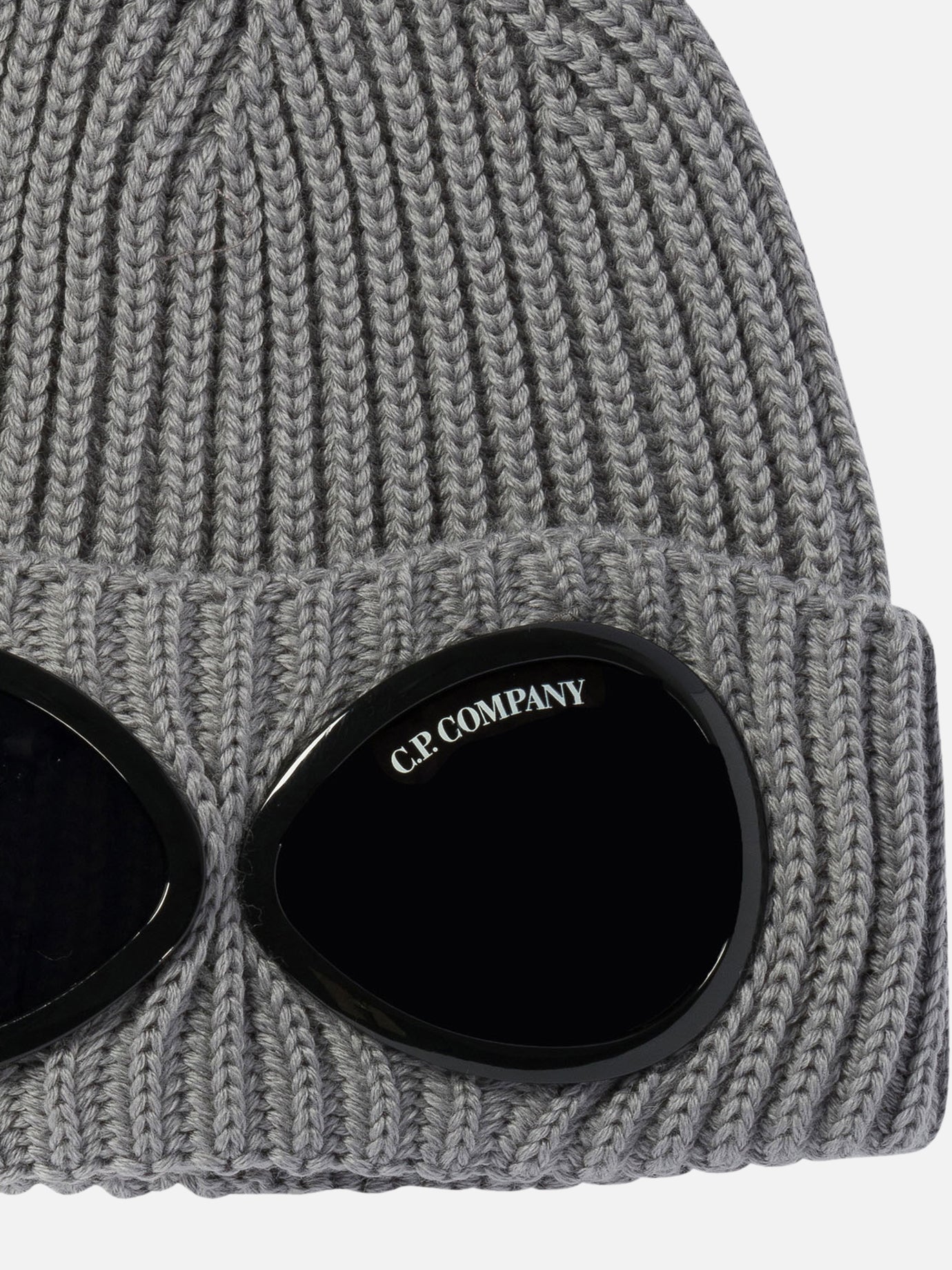 C.P. Company "Goggle" extra fine merino wool beanie Grey