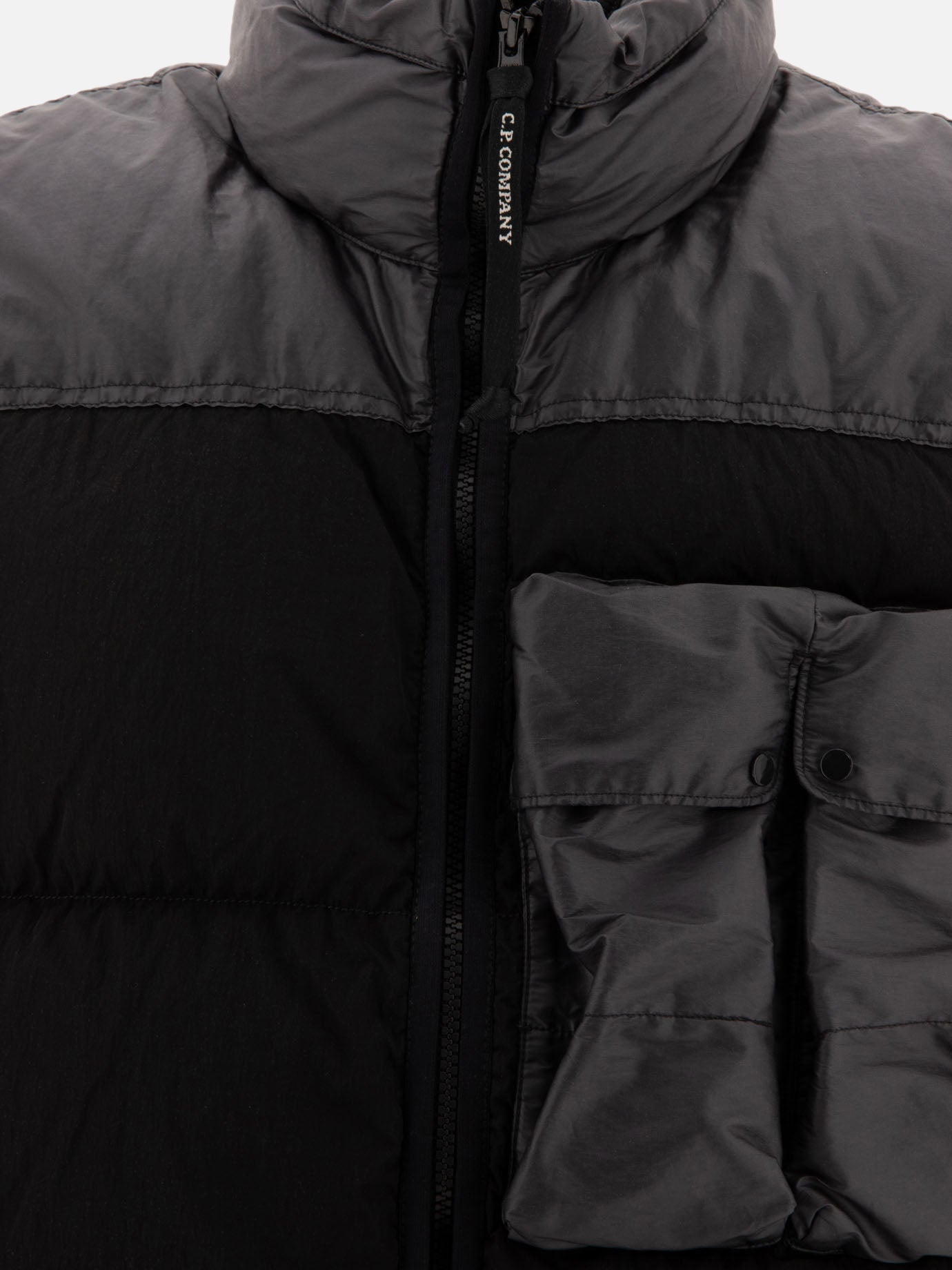 Giacche smanicate Solid colour  Nero - C.P. Company Uomo | PDP | VIETTI Online Store | thumbnail_3