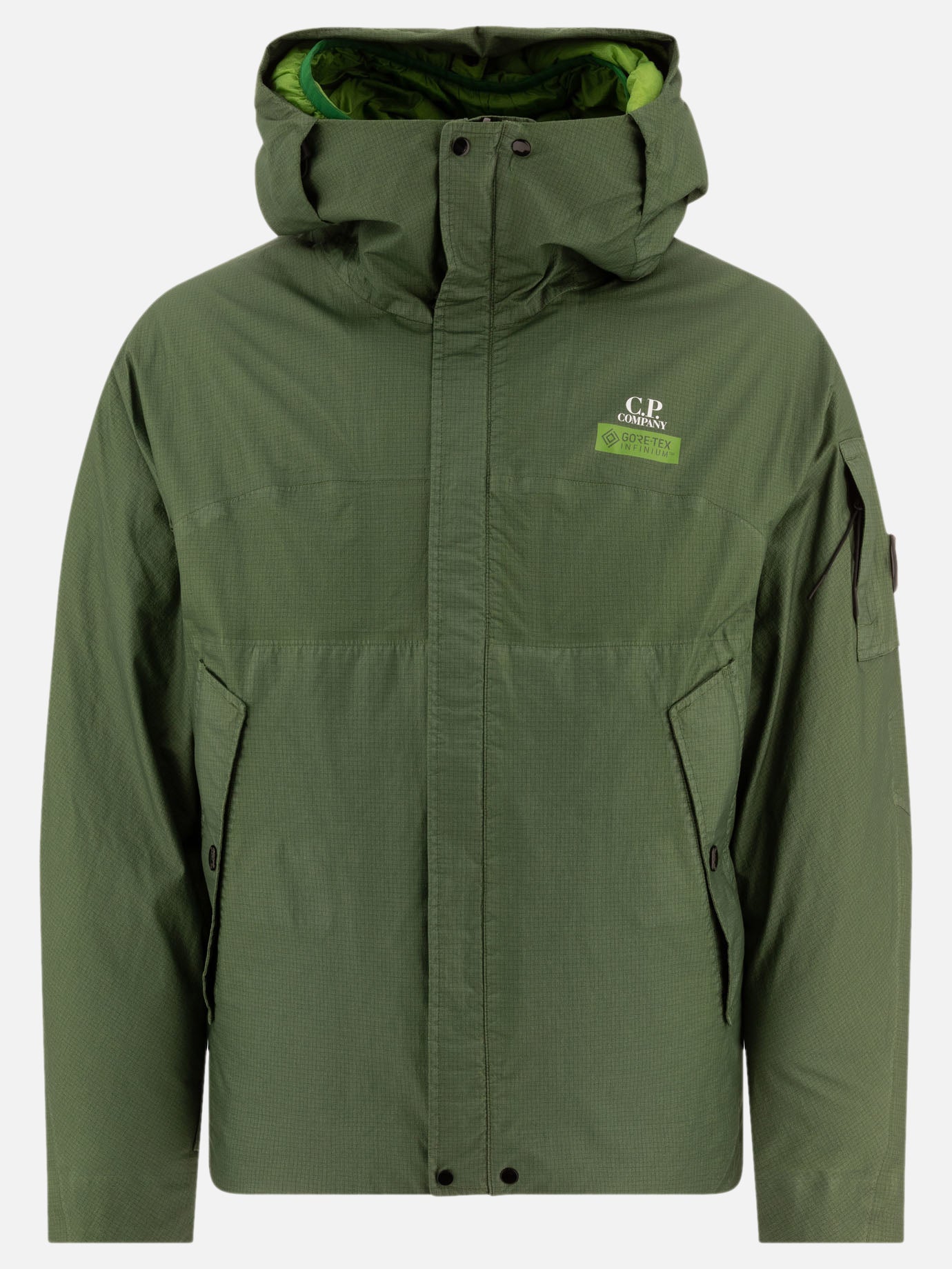 Technical jackets Solid colour  Green - C.P. Company Men | PDP | VIETTI Online Store | Zoom-Modal
