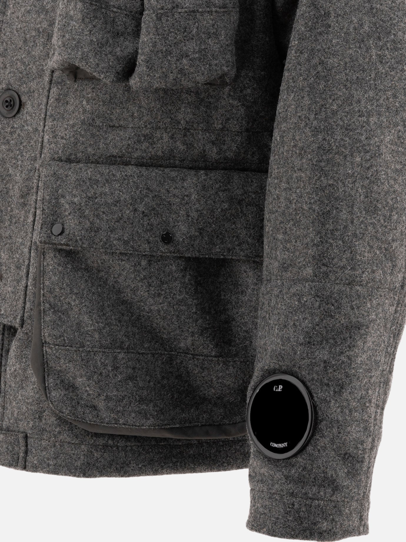 Cappotti corti Solid colour  Grigio - C.P. Company Uomo | PDP | VIETTI Online Store | thumbnail_4