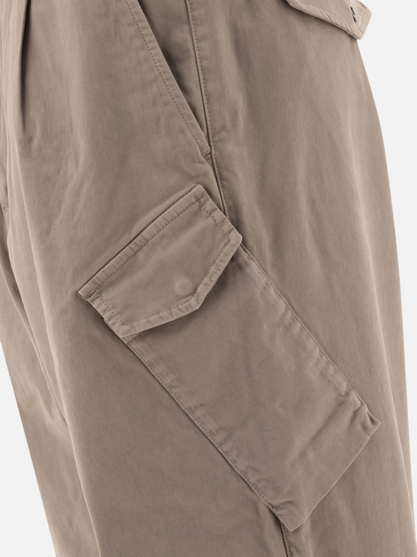 Pantaloni cargo "Stretch Sateen"