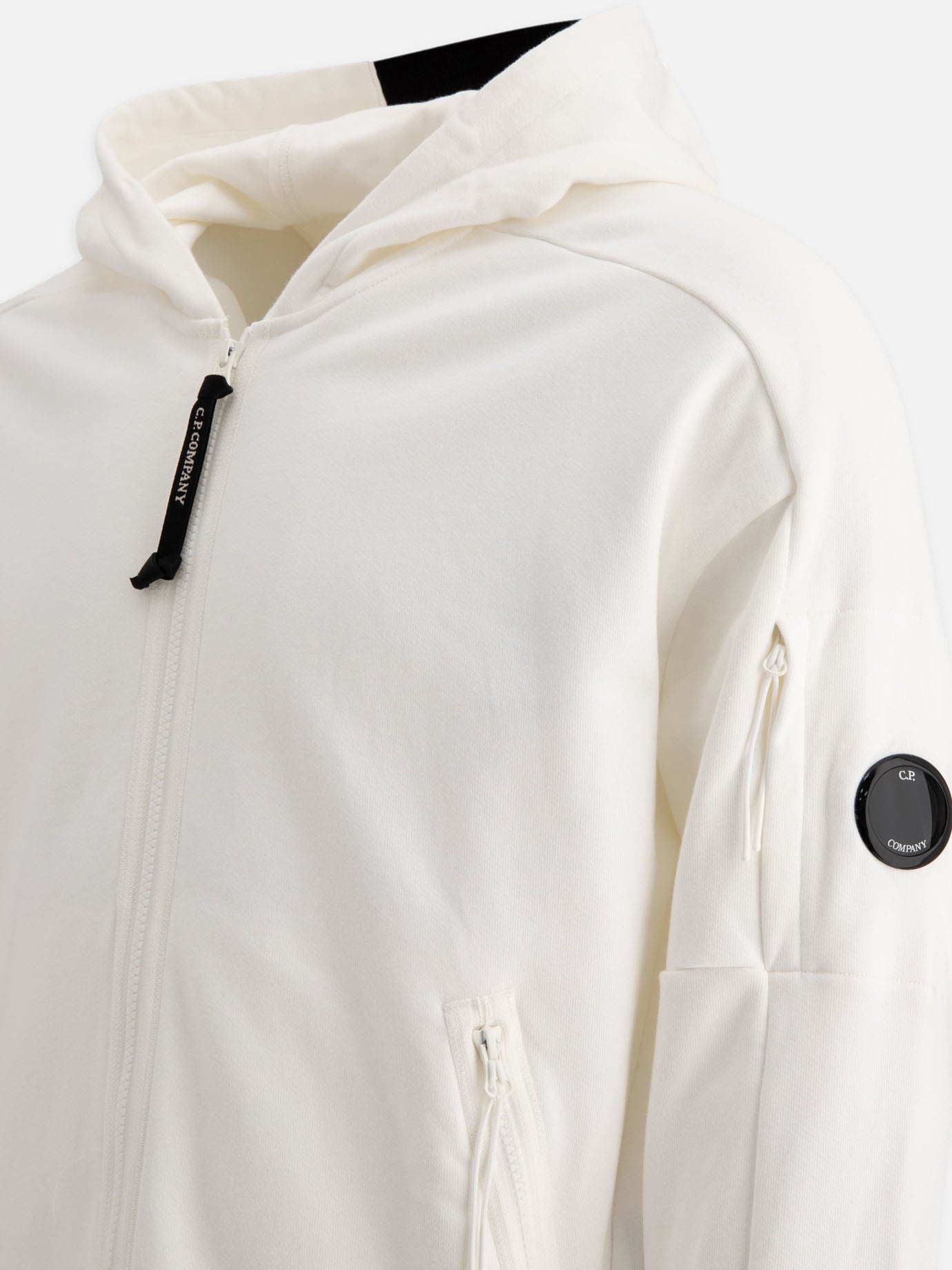 Full zip sweatshirts Solid colour  White - C.P. Company Men | PDP | VIETTI Online Store | Zoom-Modal_4
