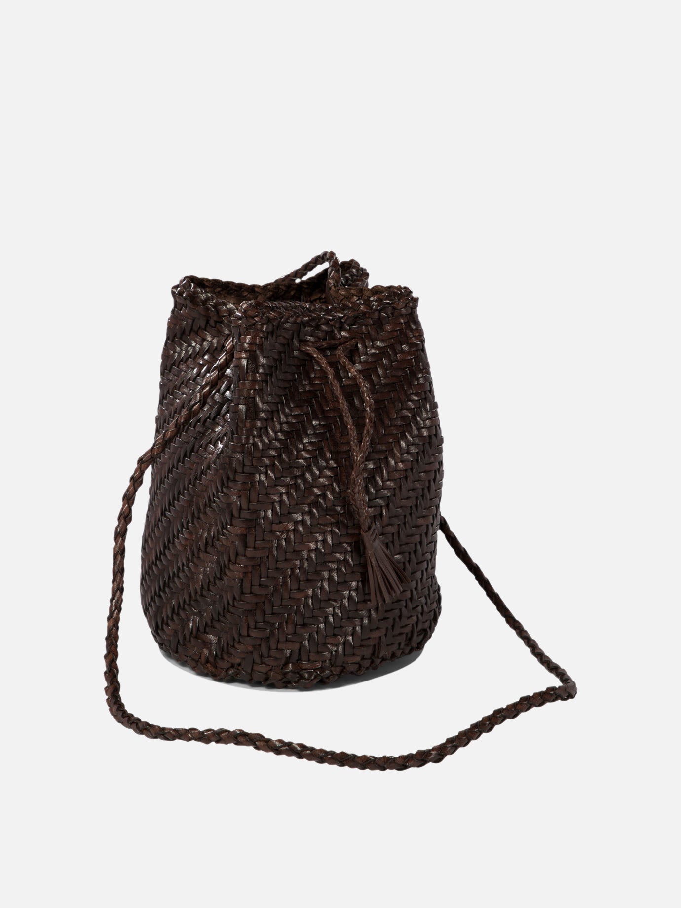 Dragon Diffusion "Pompom Double Jump" bucket bag Brown