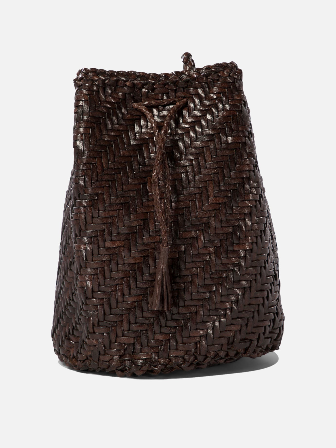 Dragon Diffusion "Pompom Double Jump" bucket bag Brown