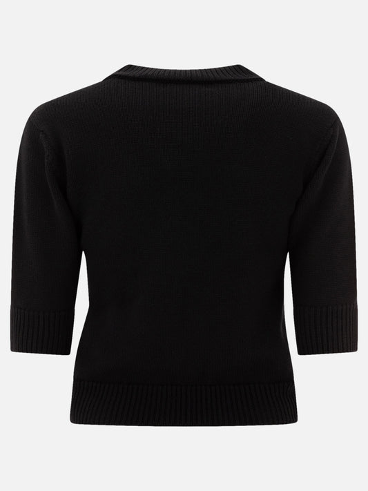 Elie Saab Embroidered sweater 19263637_S Black 2