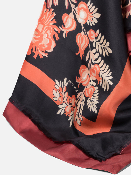 Etro Sciarpa di seta floreale 10970734_UNI Red 2