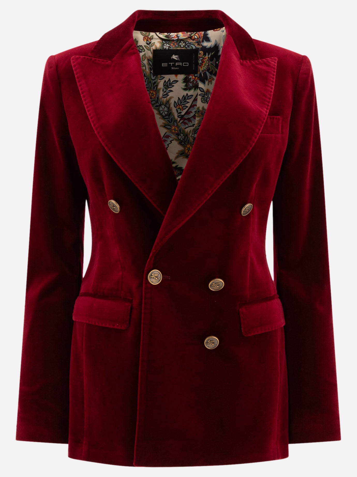 Blazer Solid colour  Bordeaux - Etro Donna | PDP | VIETTI Online Store | thumbnail