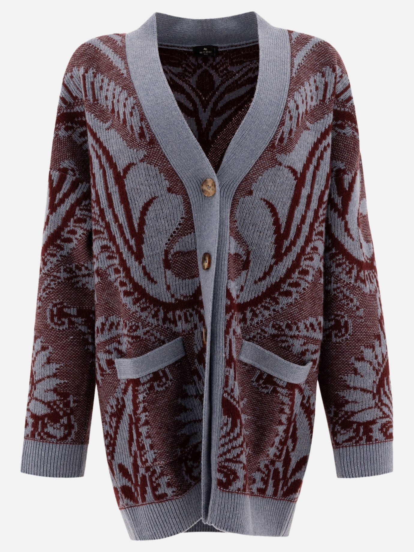 Vietti Etro Cardigan in lana jacquard