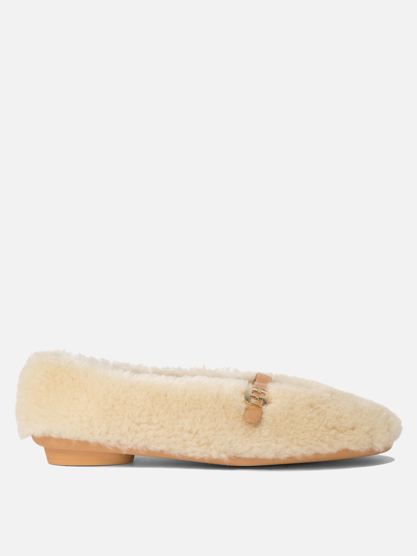 Vietti Ferragamo Ballerine shearling "Noella Fur"