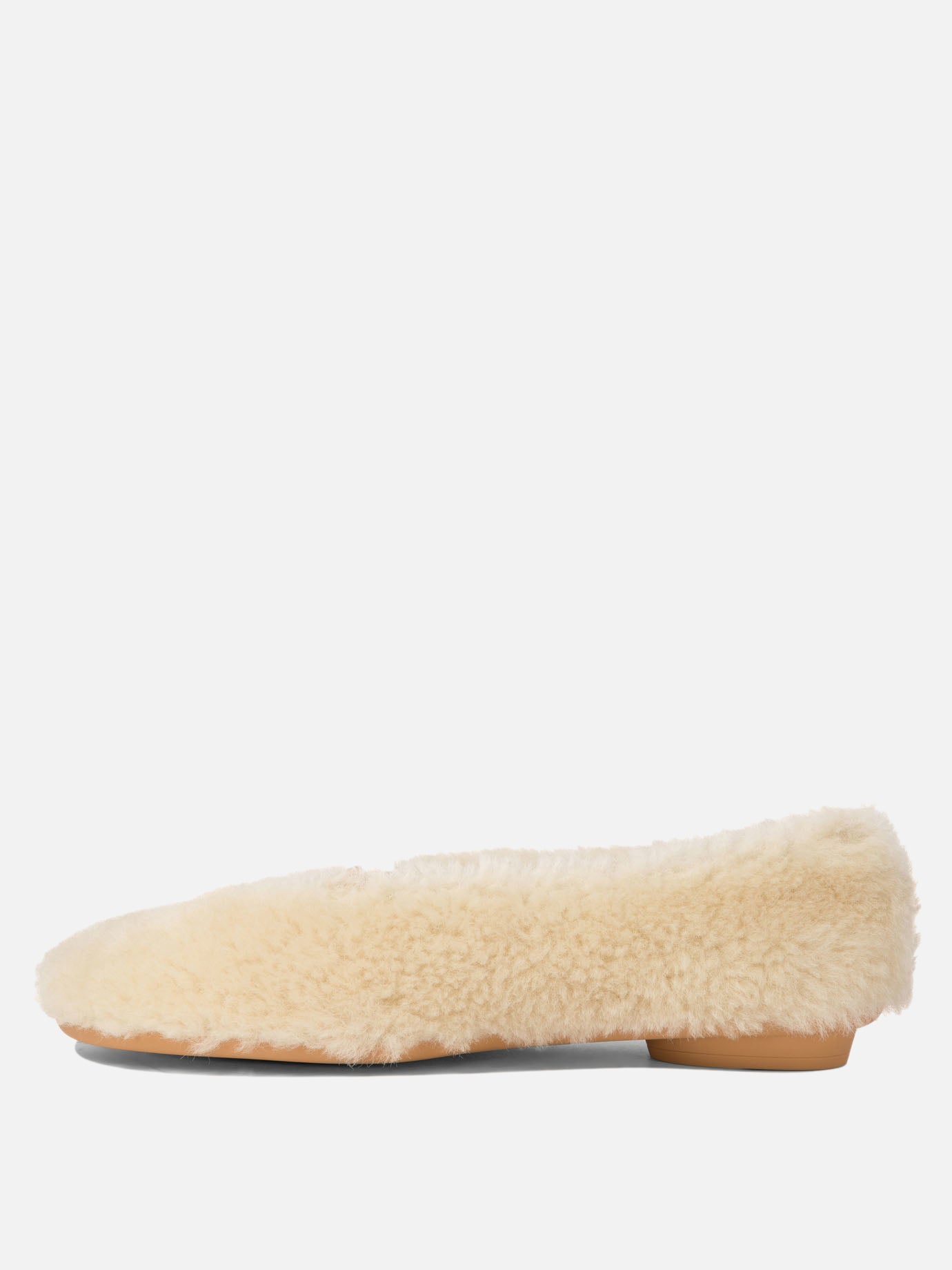 "Noella Fur" shearling ballet flats