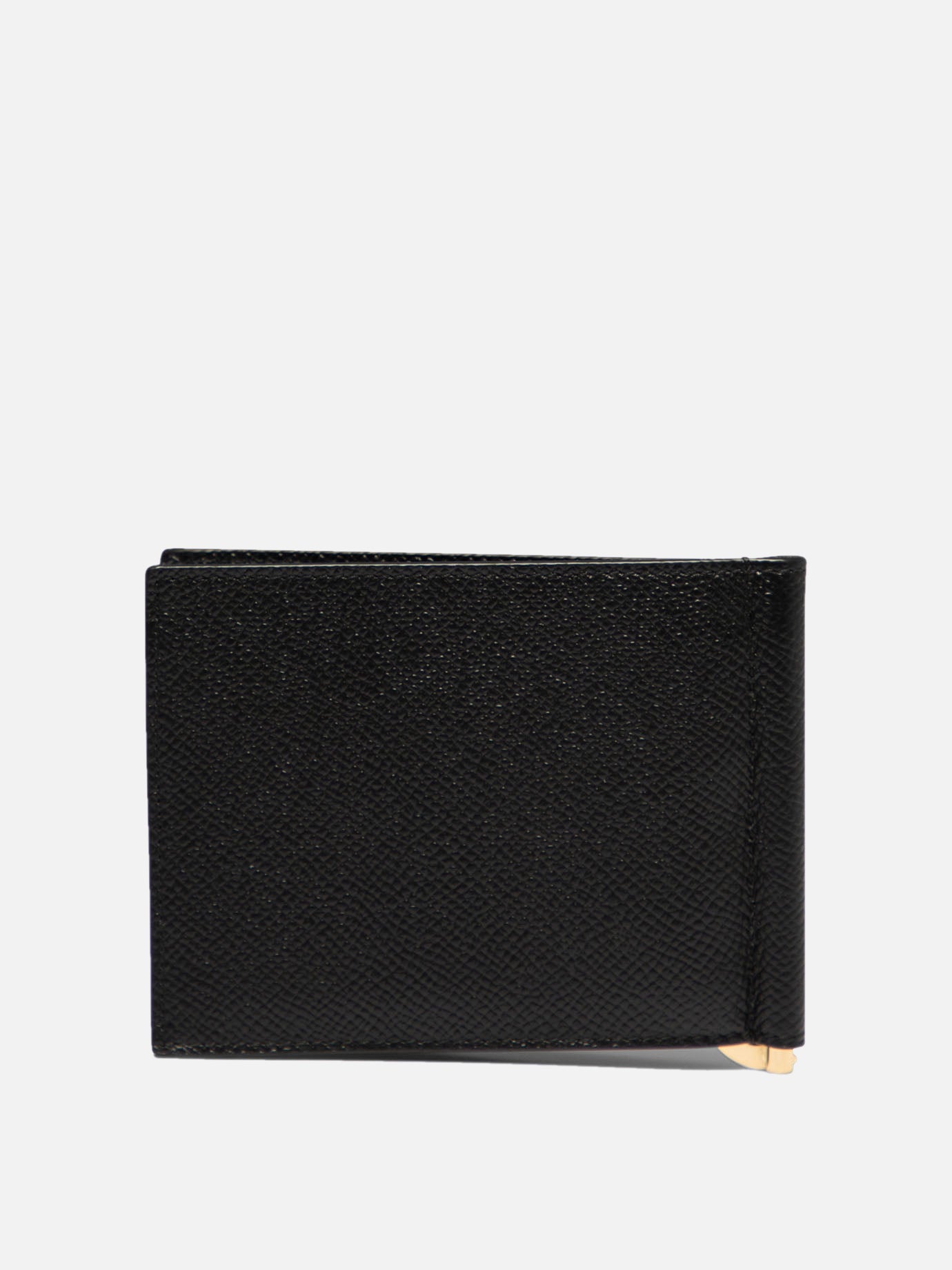 Ferragamo "Gancini" wallet with clip Black