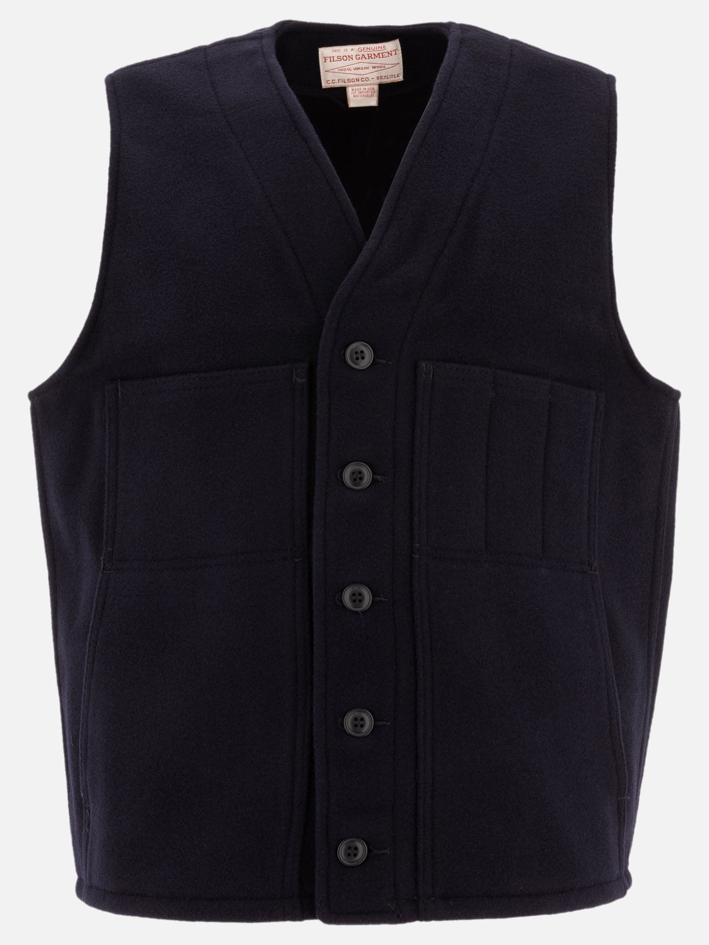 Filson "Mackinaw" wool vest Blue