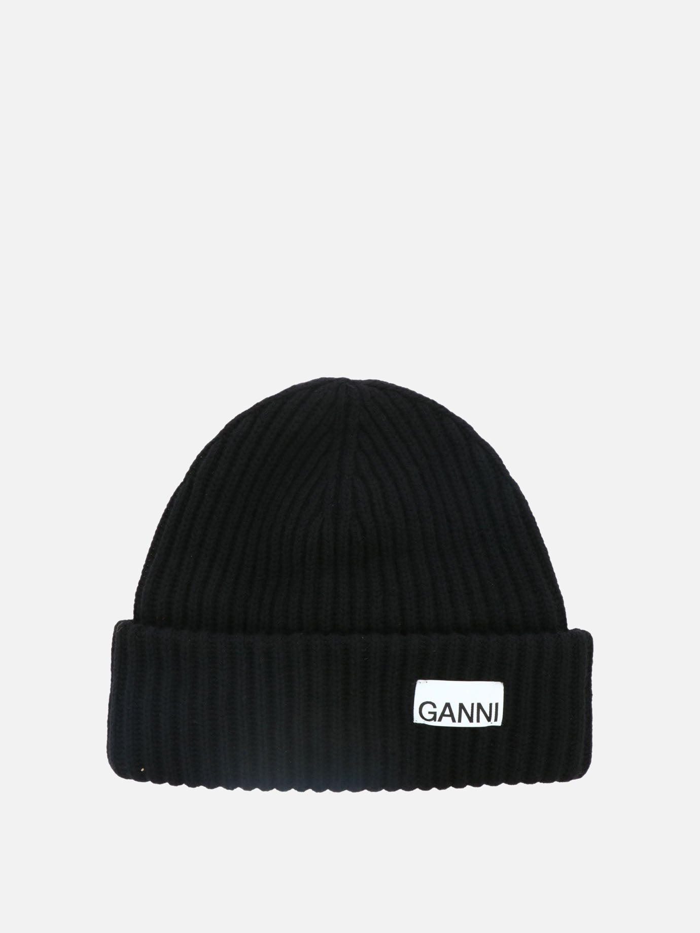 "Oversize" ribbed beanie