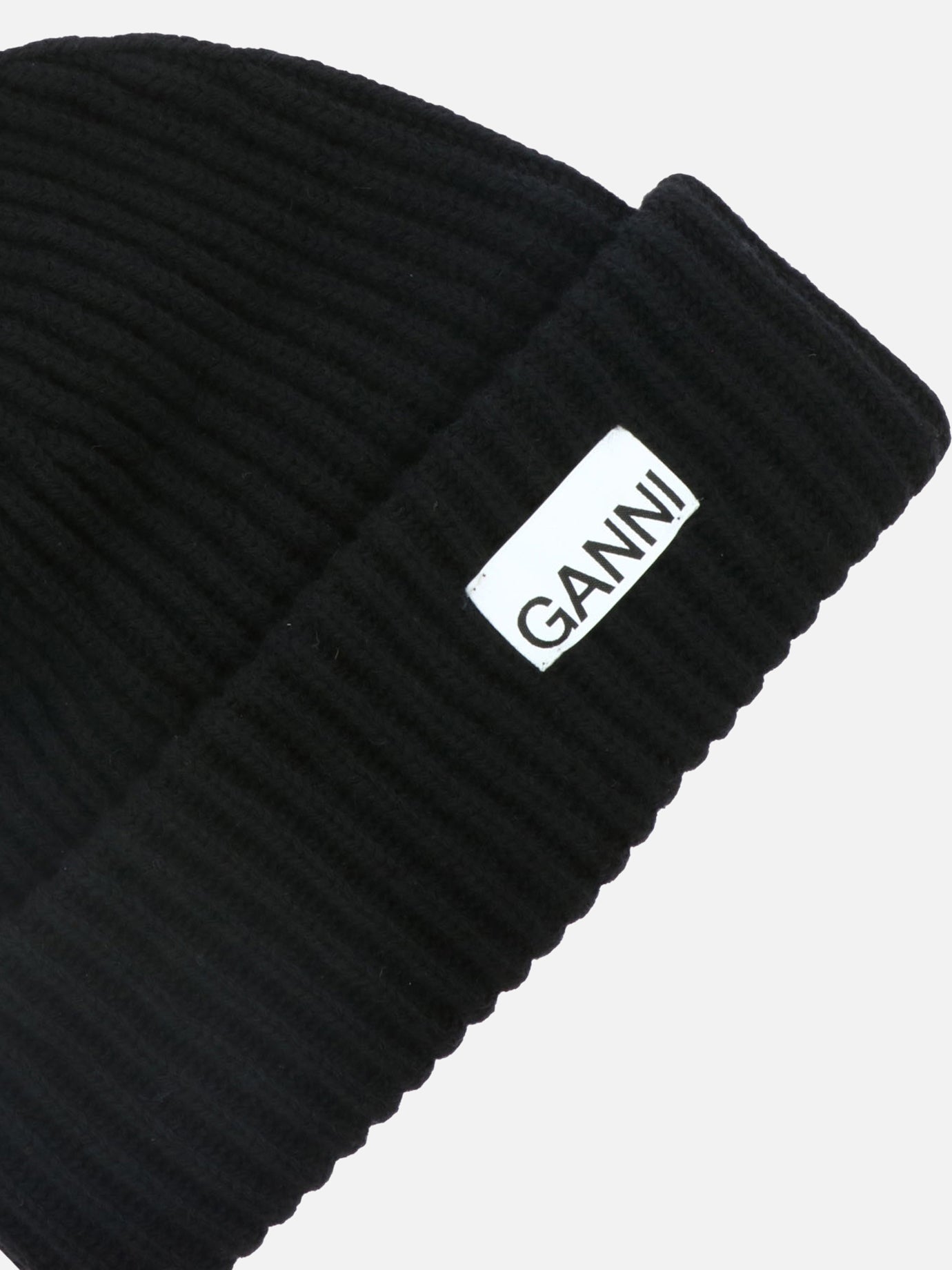 "Oversize" ribbed beanie