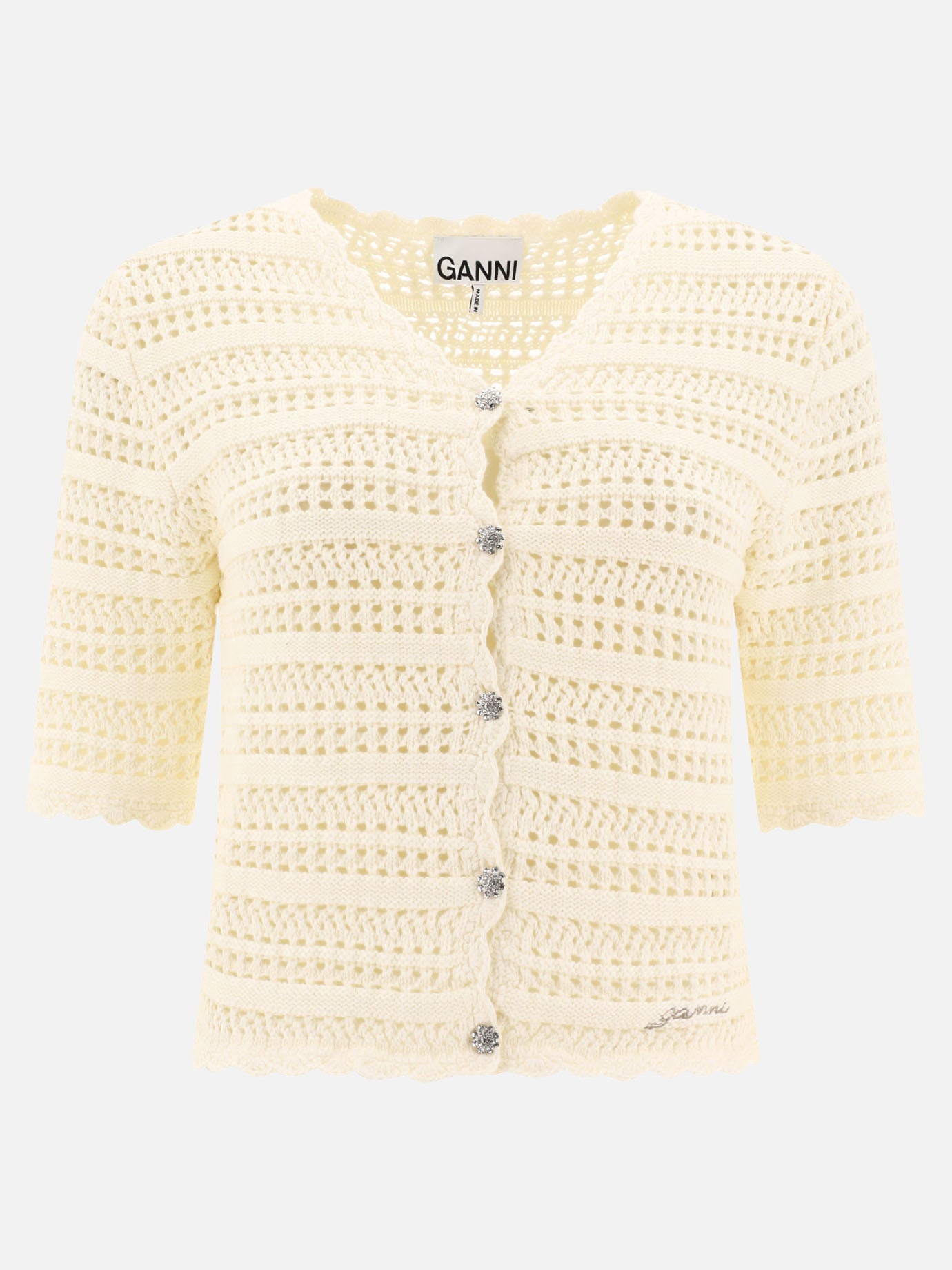 Vietti Ganni Cardigan pointelle