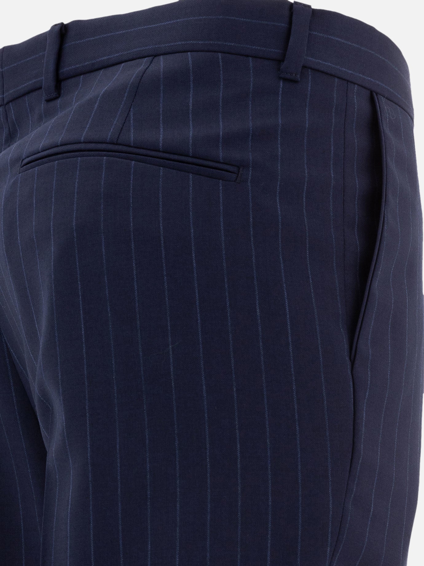 Pinstriped tailored trousers