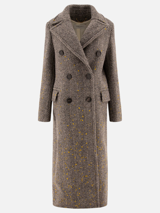 Cappotti lunghi Herringbone  Grigio - Golden Goose Donna | PLP | VIETTI Online Store 
