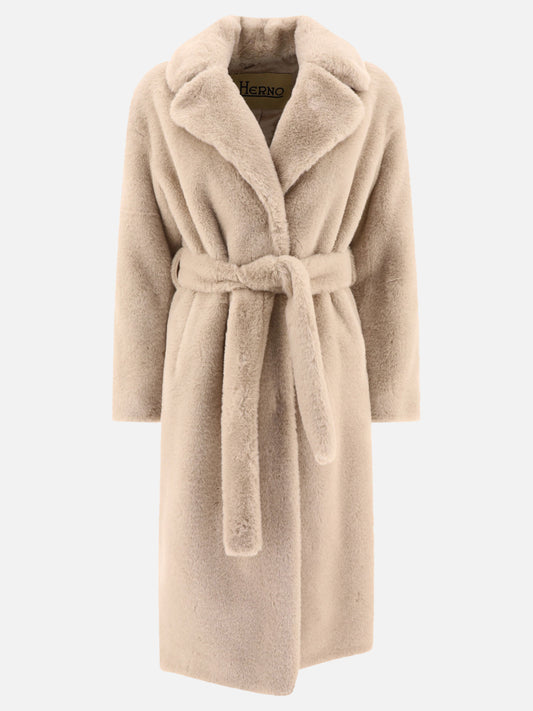 Cappotti lunghi Solid colour  Beige - Herno Donna | PLP | VIETTI Online Store 
