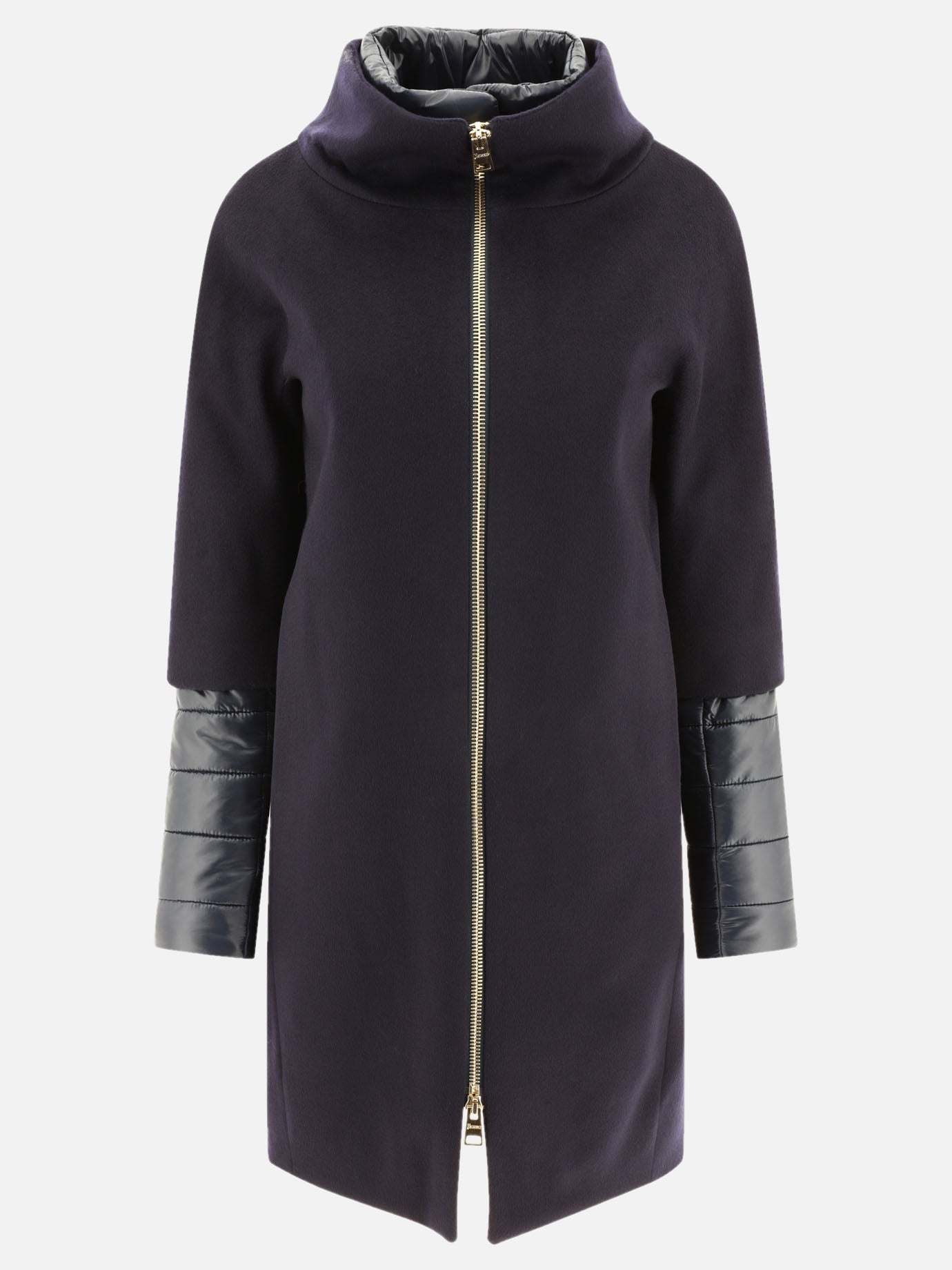 Cappotti lunghi Solid colour  Blu - Herno Donna | PDP | VIETTI Online Store | thumbnail