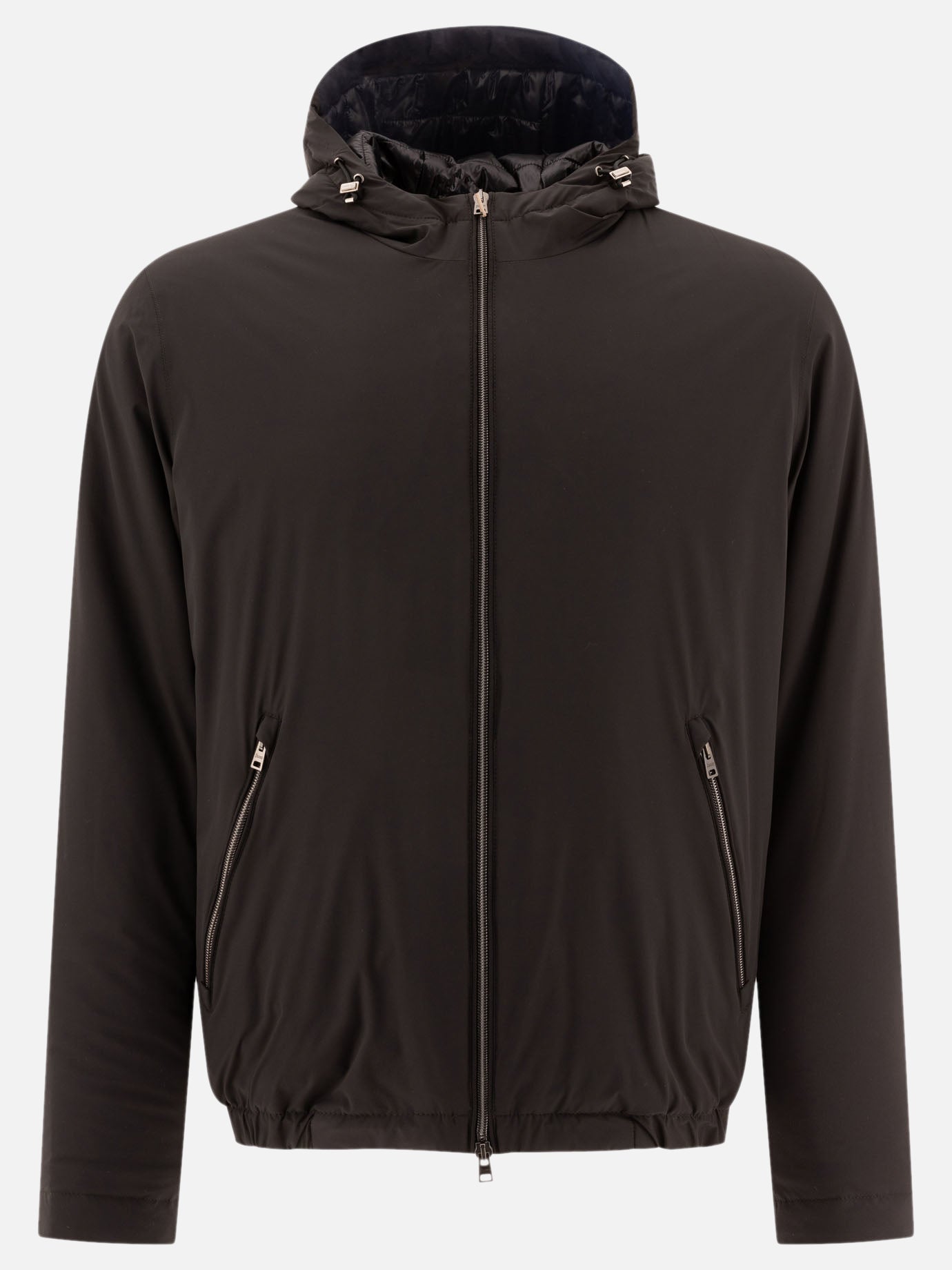Bomber Solid colour  Nero - Herno Uomo | PDP | VIETTI Online Store | thumbnail