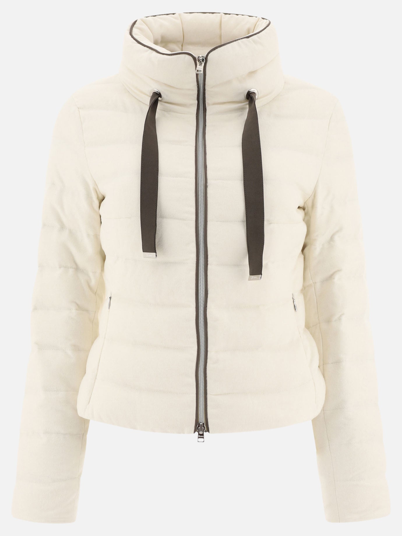 Cashmere and silk down jacket