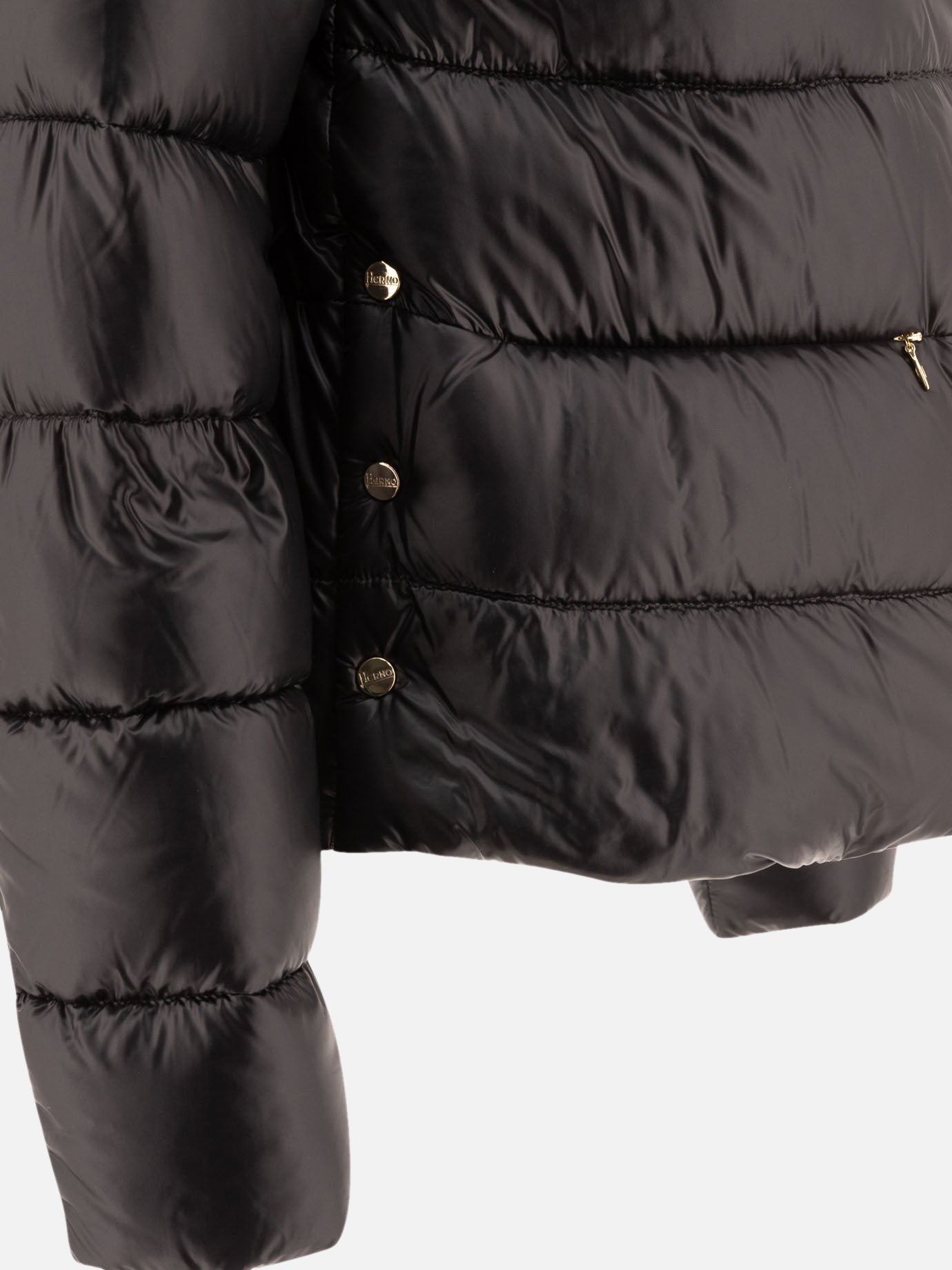Piumini corti Solid colour  Nero - Herno Donna | PDP | VIETTI Online Store | thumbnail_4