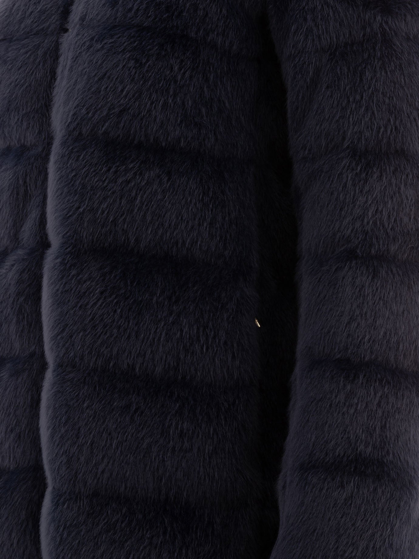 Herno Faux fur down coat Blue