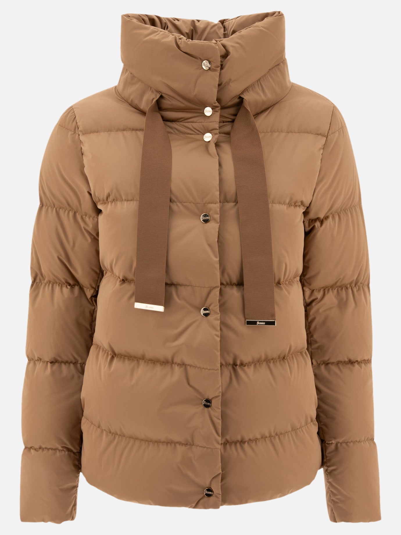 Piumini corti Solid colour  Marrone - Herno Donna | PDP | VIETTI Online Store | thumbnail