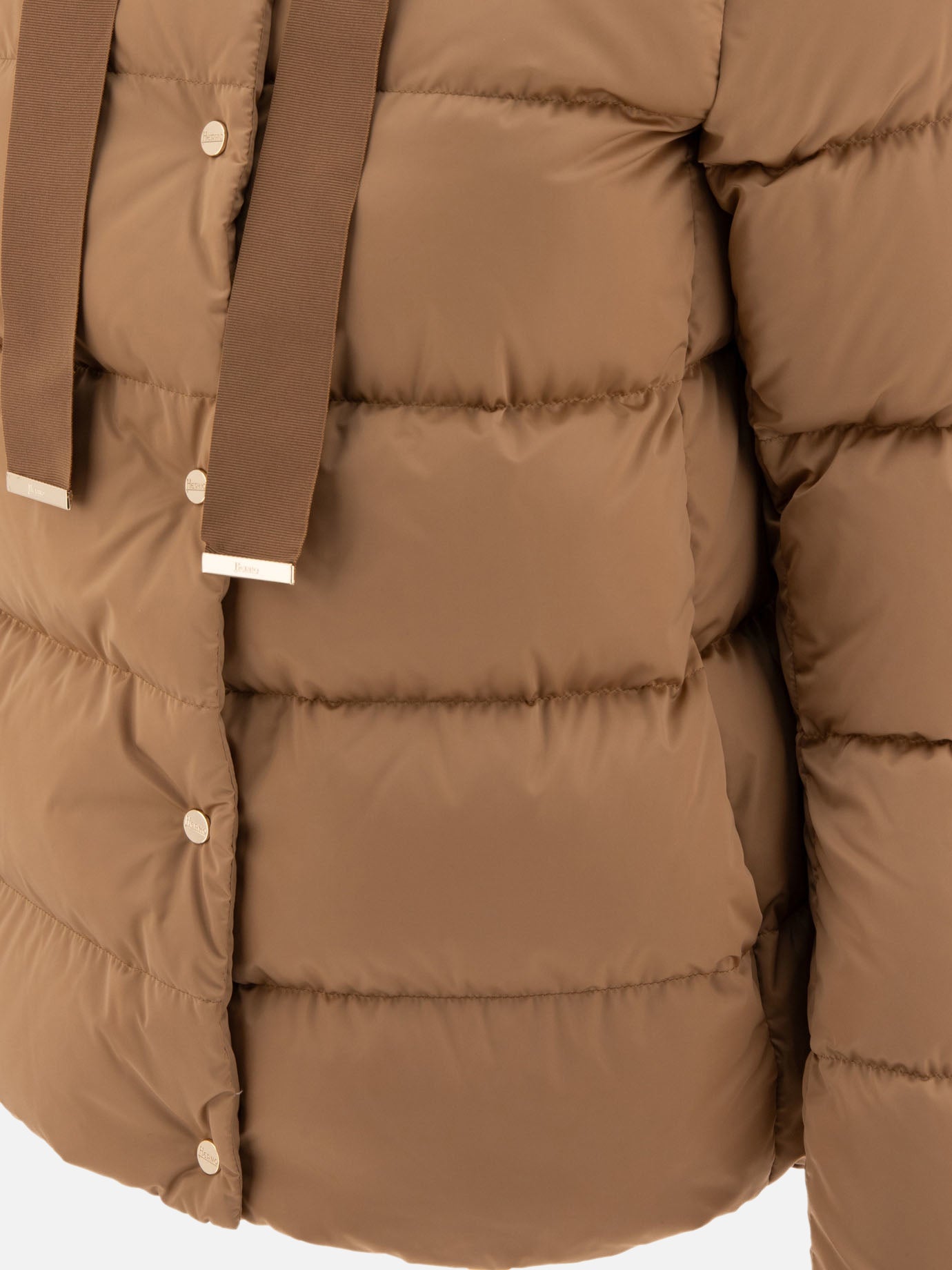 Herno Satin down jacket Brown