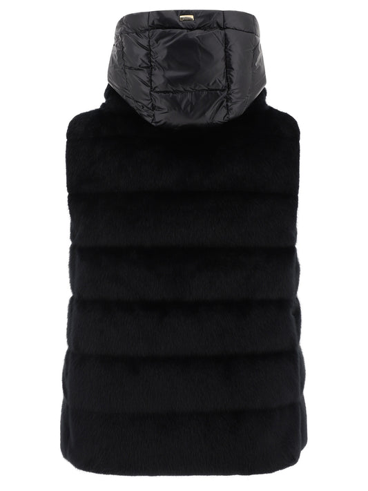 Giacche smanicate Solid colour  Nero - Herno Donna | PLP | VIETTI Online Store | 2
