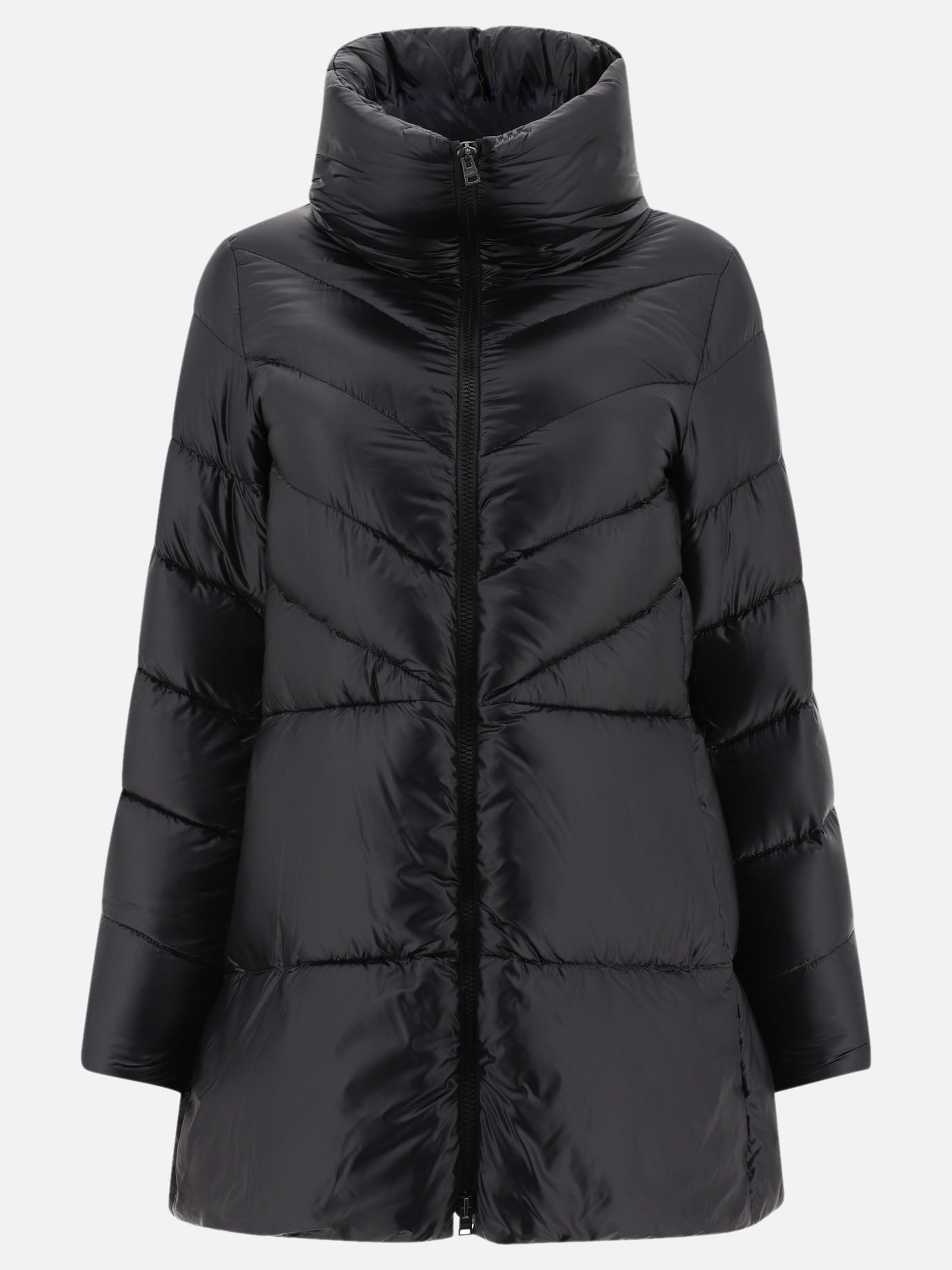 Piumini lunghi Solid colour  Nero - Herno Donna | PDP | VIETTI Online Store | thumbnail