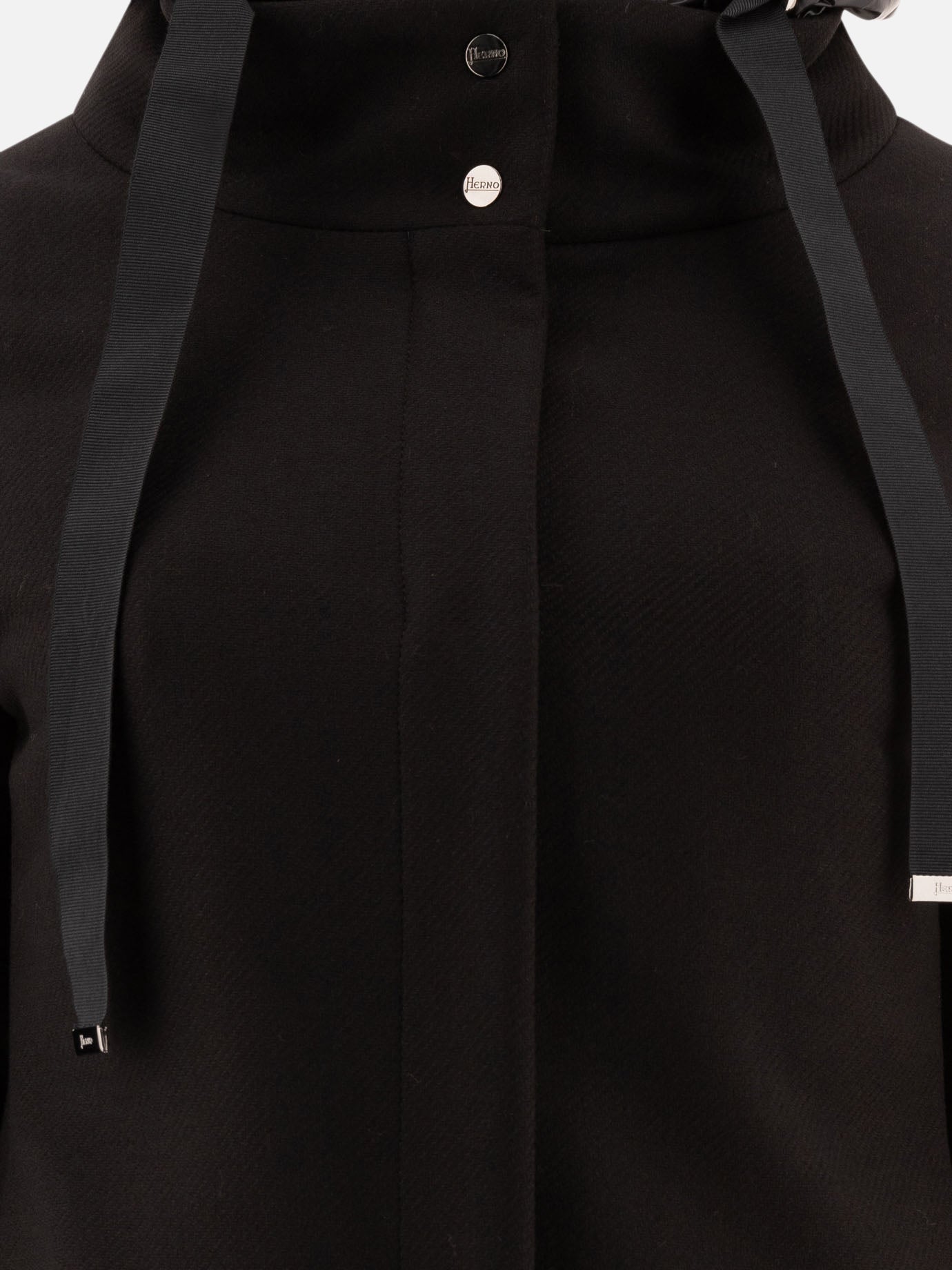 Piumini lunghi Solid colour  Nero - Herno Donna | PDP | VIETTI Online Store | thumbnail_3