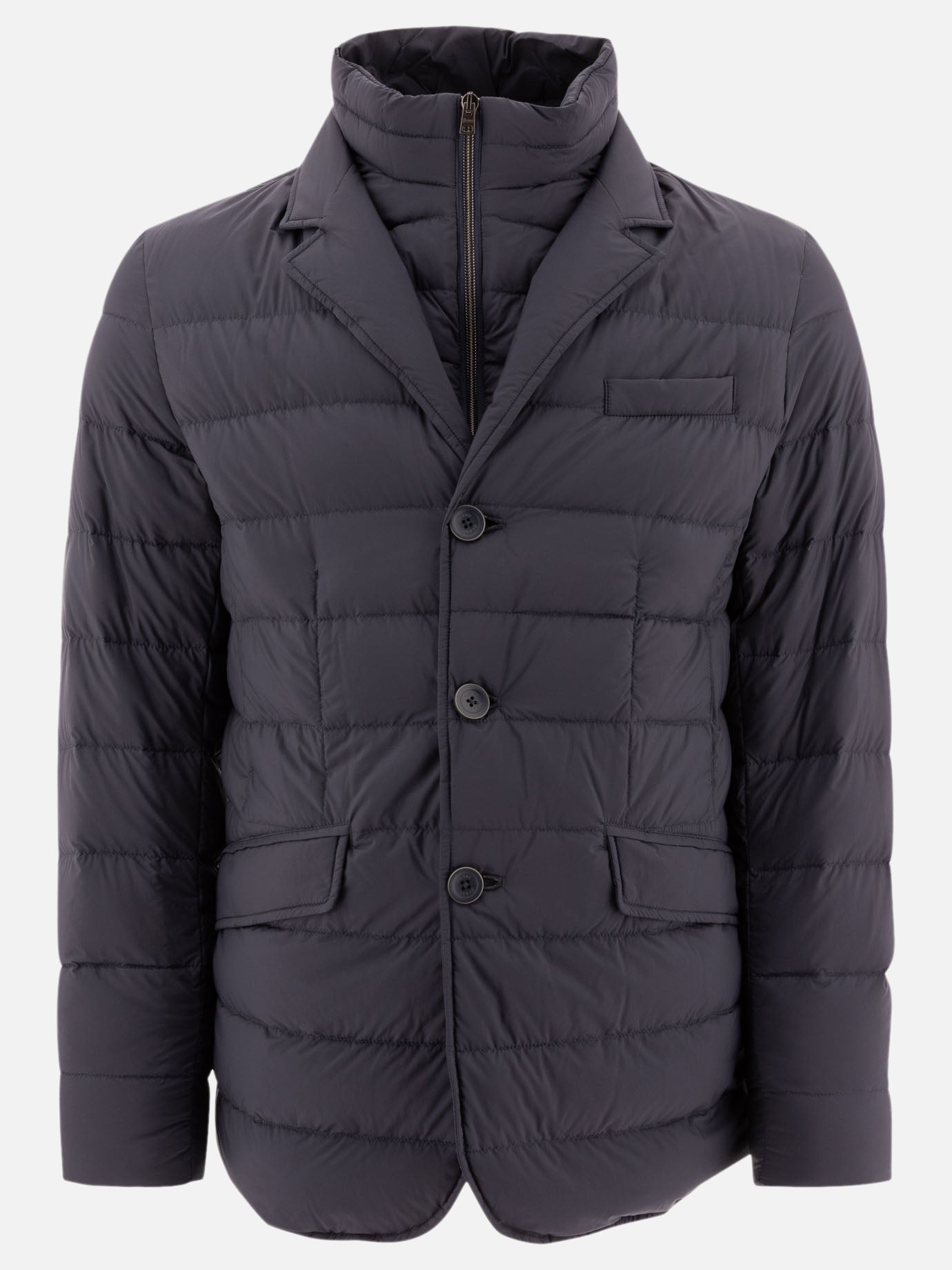 Piumini corti Solid colour  Blu - Herno Uomo | PDP | VIETTI Online Store | thumbnail
