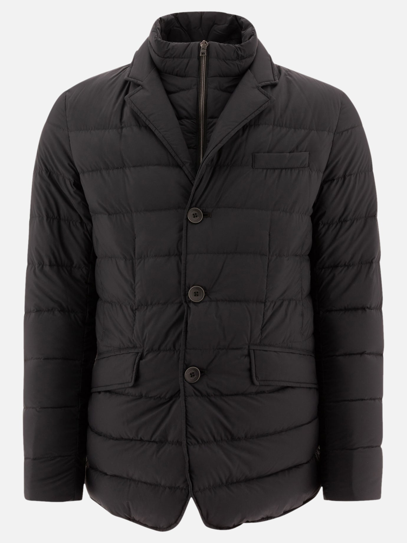 Piumini corti Solid colour  Nero - Herno Uomo | PDP | VIETTI Online Store | Zoom-Modal
