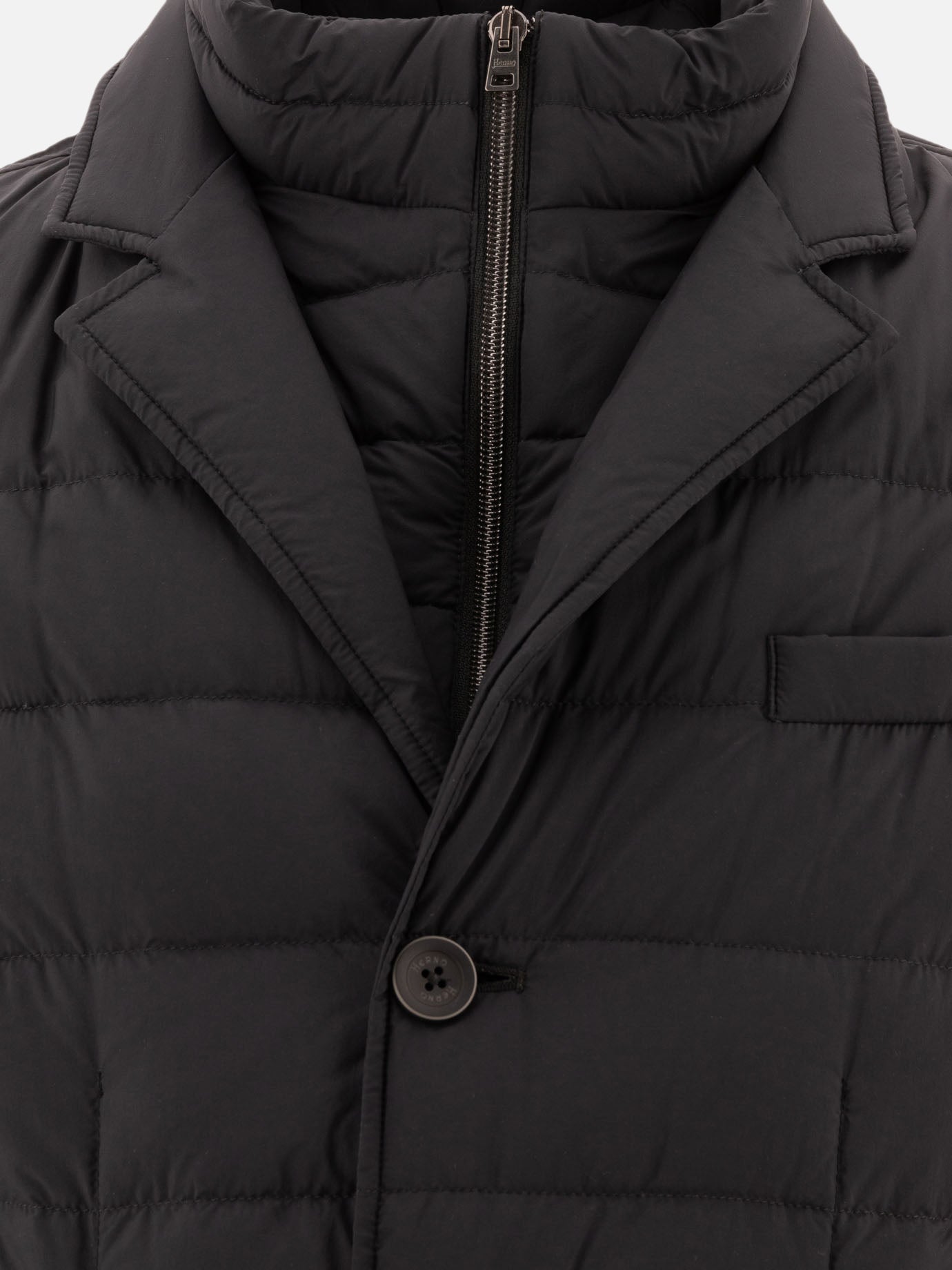 Piumini corti Solid colour  Nero - Herno Uomo | PDP | VIETTI Online Store | thumbnail_3
