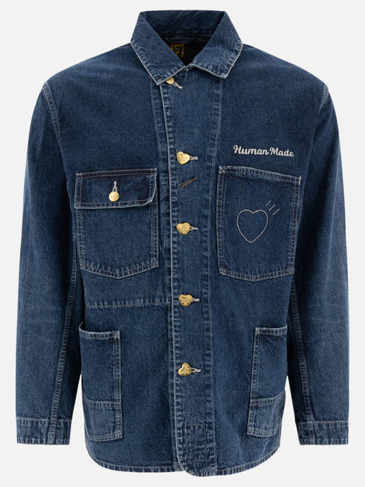 Giacche overshirt Solid colour  Blu - Human Made Uomo | PLP | VIETTI Online Store 
