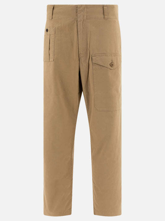 Straight-leg cargo trousers