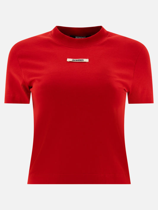 Jacquemus "Le t-shirt Gros Grain" t-shirt Red