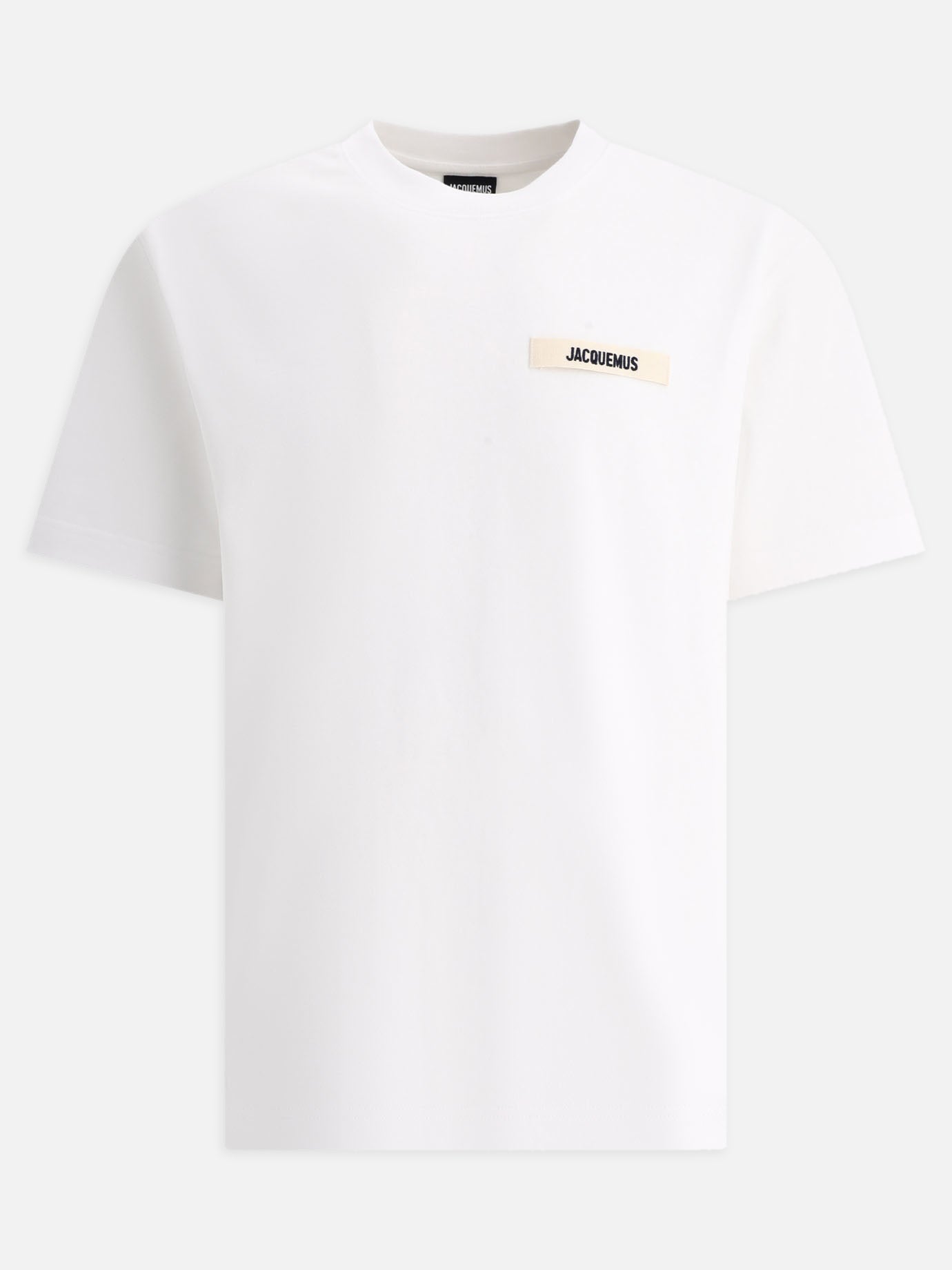T-shirt girocollo Solid colour  Bianco - Jacquemus Uomo | PDP | VIETTI Online Store | Zoom-Modal
